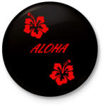 printfashion Aloha - Kitűző, hűtőmágnes - Fekete (3102871)