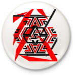 printfashion black&red1 - Kitűző, hűtőmágnes - Fehér (3090183)