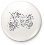 printfashion cbr25r - Kitűző, hűtőmágnes - Fehér (3090178)