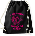 printfashion El tudod olvasni? Akkor lehetünk barátok - Sportzsák, Tornazsák - Fekete (16533738)
