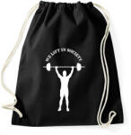 printfashion We lift in society - Sportzsák, Tornazsák - Fekete (6608529)