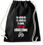 printfashion SÖRÖZZÜNK! - Sportzsák, Tornazsák - Fekete (11439178)