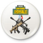 printfashion Scar Weapon Fortnite - Kitűző, hűtőmágnes - Fehér (3088115)