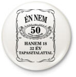 printfashion 50 éves - Kitűző, hűtőmágnes - Fehér (13019210)