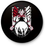 printfashion Attack On TItan - Kitűző, hűtőmágnes - Fekete (3101175)