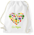 printfashion Vegán - Sportzsák, Tornazsák - Fehér (6539590)