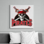 printfashion Pirates Logó - Vászonkép - Fehér (6628035)