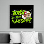 printfashion Karácsony Bober xmas - Vászonkép - Fekete (16847793)