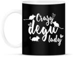 printfashion Őrült degus hölgy - Bögre - Fekete (14474124)
