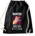 printfashion Wanted Santa Claus - Sportzsák, Tornazsák - Fekete (14913470)