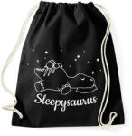 printfashion Sleepysaurus - Sportzsák, Tornazsák - Fekete (11676731)