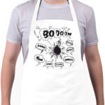 printfashion boom - Kötény - Fehér (14975043)