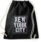 printfashion New York City - Sportzsák, Tornazsák - Fekete (4388098)
