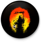 printfashion Látogatás - Kitűző, hűtőmágnes - Fekete (3090729)