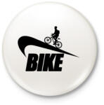 printfashion Bike - Kitűző, hűtőmágnes - Fehér (3079299)