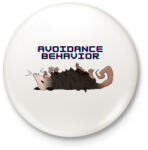 printfashion Elkerülő magatartás - Kitűző, hűtőmágnes - Fehér (14436290)