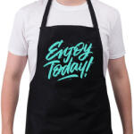 printfashion Élvezd a mát! - Kötény - Fekete (4933580)