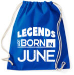 printfashion A legendák júniusban születnek - Sportzsák, Tornazsák - Bright royal (243249)