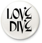 printfashion Love Dive - Kitűző, hűtőmágnes - Fehér (15273361)