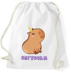 printfashion Capybara - Capycorn - Sportzsák, Tornazsák - Fehér (13401247)
