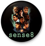 printfashion sense8 - Kitűző, hűtőmágnes - Fekete (3103618)