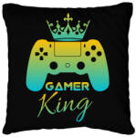 printfashion Gamer king - Párnahuzat, Díszpárnahuzat - Fekete (3930693)