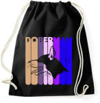 printfashion Doberman - Sportzsák, Tornazsák - Fekete (1229874)