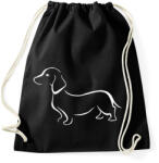 printfashion Tacskó - Sportzsák, Tornazsák - Fekete (5020659)
