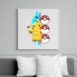printfashion pokemon pikachu - Vászonkép - Fehér (14558145)