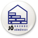 printfashion Jó házhoz - Jó kőművest - Kitűző, hűtőmágnes - Fehér (6556267)