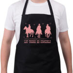 printfashion Let there be cowgirls - Kötény - Fekete (7497794)