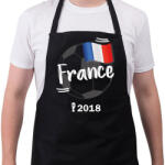 printfashion Franciaország - Kötény - Fekete (4926560)