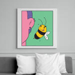 printfashion Méhecske - Vászonkép - Fehér (6640921)