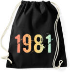 printfashion 1981 - Sportzsák, Tornazsák - Fekete (11825968)