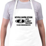 printfashion Kétféle sofőr: Lada - Kötény - Fehér (4910098)