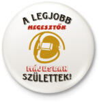 printfashion Hegesztő szülinapja május színes - Kitűző, hűtőmágnes - Fehér (5522509)