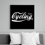 printfashion Cycling - Vászonkép - Fekete (6653185)