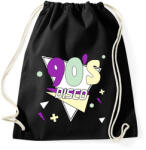 printfashion 90's disco - Sportzsák, Tornazsák - Fekete (13307346)