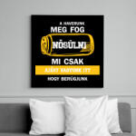printfashion A haverunk meg fog nősülni - Fehér - Vászonkép - Fekete (6865839)