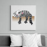 printfashion Alvó cic - Vászonkép - Fehér (6622517)