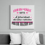 printfashion Légiutas-kísérő vagyok - Vászonkép - Fehér (7689904)