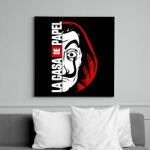 printfashion LA CASA DE PAPEL - A nagy pénzrablás - Vászonkép - Fekete (6656269)
