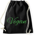 printfashion vegan - Sportzsák, Tornazsák - Fekete (13111891)
