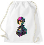 printfashion Cyber Lány - Sportzsák, Tornazsák - Fehér (16714998)