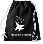 printfashion Trust the process - Sportzsák, Tornazsák - Fekete (16753860)