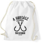 printfashion A horgász legendák - Sportzsák, Tornazsák - Fehér (5002408)
