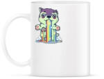 printfashion wolf-rainbow - Bögre - Fehér (14553742)