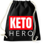 printfashion KETO HERO - Sportzsák, Tornazsák - Fekete (10762594)