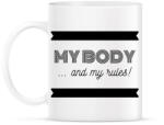 printfashion My body and my rules - Bögre - Fehér (2467291)