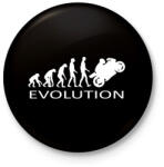 printfashion Motoros evolúció - Kitűző, hűtőmágnes - Fekete (3094315)